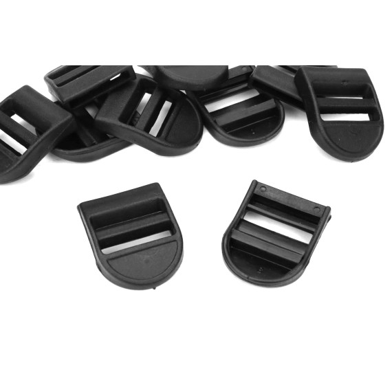 10 Schieber - 30mm - Kunststoff - Schwarz