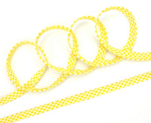 3 Meter Paspelband - Biesenband - Vichy - Karo - Gelb