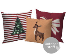 Kissenstoff - DIY - Kissen-Set - Festtagsfreude - Outdoorstoff - abby and amy