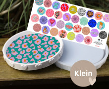 Outdoorstoff - Look At Me - Inlays für Silikon - Dekoteller - Tablett - Mit Sternen/Herzen - Klein - Cherry Picking - abby and amy