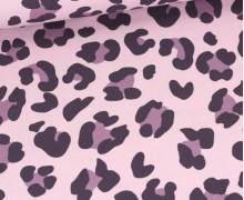 Sommersweat - French Terry - Leomuster - Pastellflieder