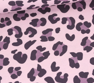 Sommersweat - French Terry - Leomuster - Pastellflieder