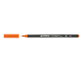 1 Porzellan-Pinselstift - Pinselspitze 1-4mm - edding 4200 - Orange (col. 6)