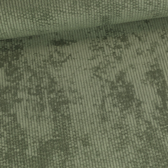 Cord - Breitcord - Weich - 230g - Uni - Resedagrün