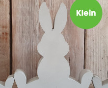 Silikon - Gießform - Sitzender Osterhasen - mit Langohren - KLEIN - vielfältig nutzbar