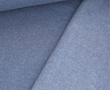 Kuschelsweat - Meliert - Yarn Died - Uni - Taubenblau