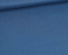 Bio Baumwolle - Webware - Poplin - Uni - 135g - Azurblau