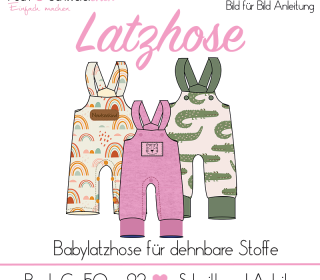 E-Book Latzhose “Pech&Schwefelchen” Gr. 50 - 92