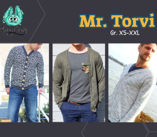 Ebook - Mr. Torvi Gr. XS-XXL - Cardigan für Herren