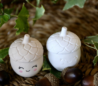 Silikon - Gießform - Niedliche Eichel - Mini - Herbstdeko - vielfältig nutzbar