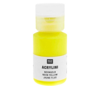 Acrylfarbe - Acrylini - 22ml - Matt - Geruchsarm - Rico Design - Neongelb