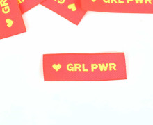 1 Label - GRL PWR - Neonpink