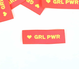 1 Label - GRL PWR - Neonpink