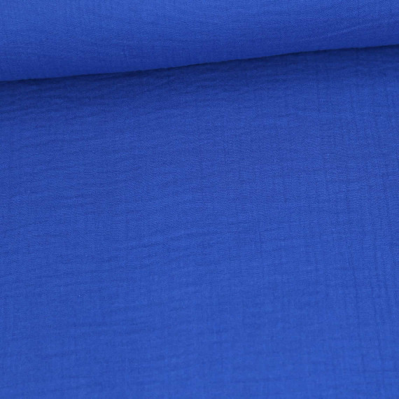 Musselin - Muslin - Double Gauze - Uni - Royalblau - 125g - Schnuffeltuch - Windeltuch