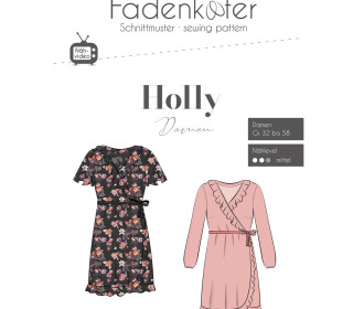 Schnittmuster - Wickelkleid Holly - Damen - Gr. 32 - 58 - Fadenkäfer