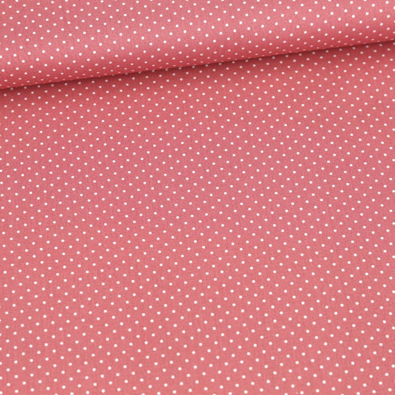 Baumwolle - Webware - Pünktchen - Petit Dots - Altrose