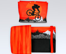 DIY-Nähset - Buch-Organizer - Mountainbike - Softshell - abby and amy