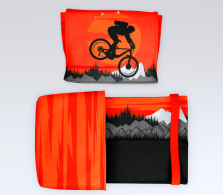 DIY-Nähset - Buch-Organizer - Mountainbike - Softshell - abby and amy