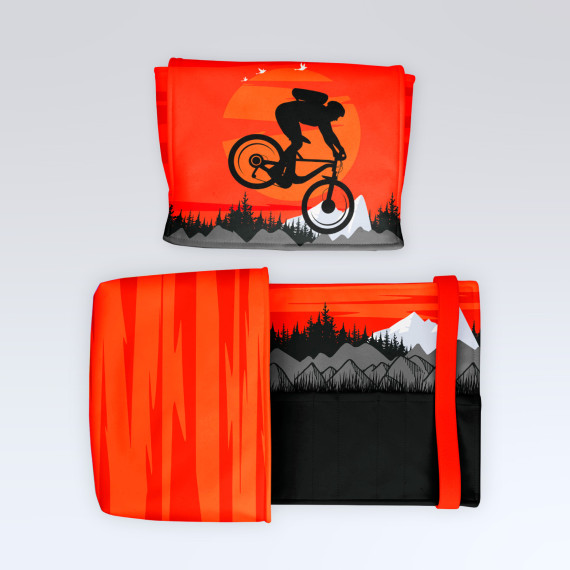 DIY-Nähset - Buch-Organizer - Mountainbike - Softshell - abby and amy