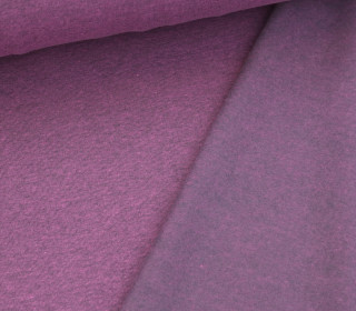 Kuschelsweat Light - Dunkel Meliert - Rosa - Sweat Angeraut