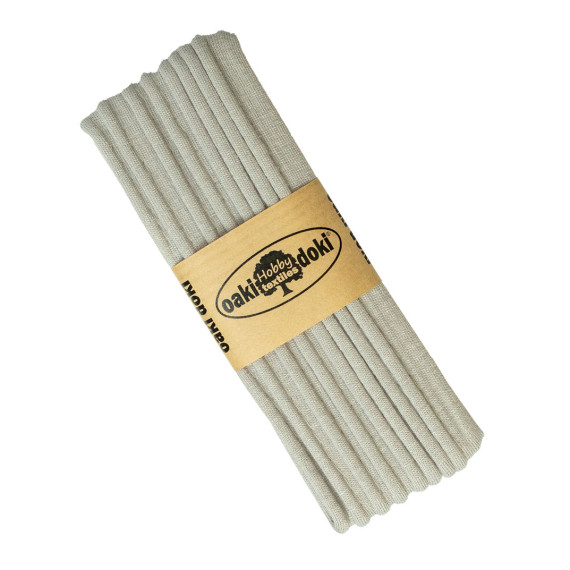 2 Meter Jersey Paspelband - 1,2cm x 2m - Zugeschnitten - oaki doki - Hellgrau (117)