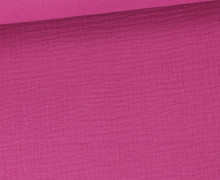 Musselin - Muslin - Double Gauze - Uni - Himbeere - 125g - Schnuffeltuch - Windeltuch