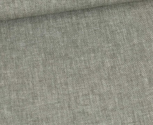 Leinen - Baumwolle - Mischgewebe - Twill - Fischgrätmuster - Dunkelgrün