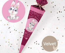 DIY-Nähset Schultüte - Blissful Bunny Brooke - Velvet - zum selber Nähen