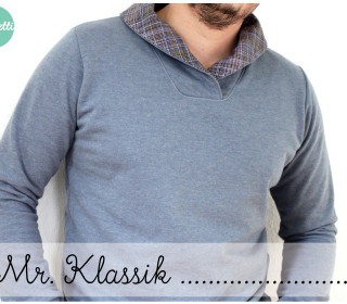 Ebook - Mr. Klassik - klassicher Pullover mit Kragen und Kapuze XS - 4XL