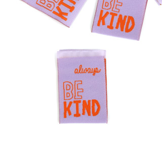1 Label - always - BE KIND - Flieder