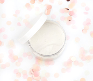 Siebdruckfarbe - Silberiges Perlmutt - Metallic - 100ml - wasserbasiert - vegan - für Textil