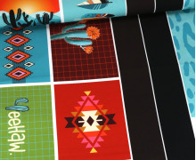 Canvas - Western Fairy Tales - At The Campfire - DIY-Täschchen - Paneel - DIY-Nähset - Hamburger Liebe