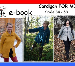 Nähanleitung ☆ Cardigan FOR ME ☆ Größe 34 bis 58 ☆ Ebook ☆ E-Book