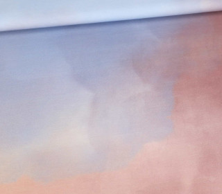 Modal - Jersey - Tie-Dye Love 3.0 - Batik - Rotbraun/Blau - Paneel - abby and me