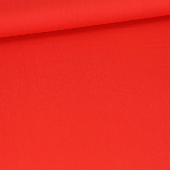 Baumwoll-Viskose - Uni - Rot