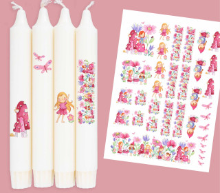 DIN A4 - Tattoofolie - Wichtelwiese - Adoringly Dzio - für Kerzen / Keramik