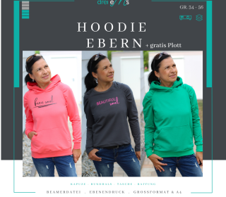 Ebook Hoodie EBERN Gr. 34-56 + gratis Plottdatei