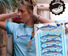 Onkel Bo's Bügelbilder - DIN A4 - Fische - Meet me at the beach - BIG