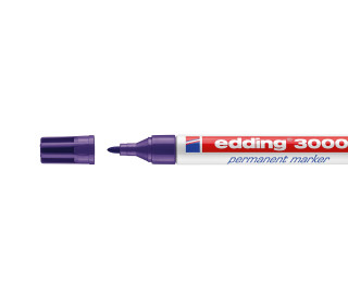 1 Permanentmarker - Rundspitze 1,5-3mm - edding 3000 - Violett (col. 8)
