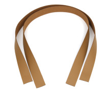 2 Taschengriff Rohlinge - je ca. 80cm - Kunstleder - Braun