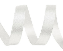 1 Rolle Satinband - 22,5m - Warmweiß - Schleifenband - Zierband - 12mm - Uni