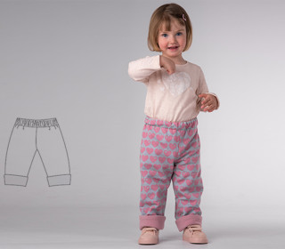 Baby Hose und Mitwachshose für Mädchen + Junge. Einfache Kinderhose wendbar + gefüttert. Schnittmuster ebook pdf FIOCCO von Patternforkids