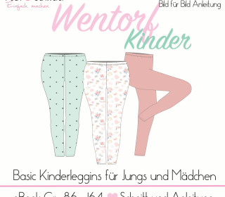 Ebook -  Basicleggins „Wentorf“ KINDER Gr. 86 – 164 (A4 / A0) von Pech und Schwefel