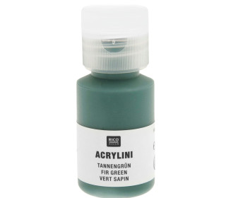 Acrylfarbe - Acrylini - 22ml - Matt - Geruchsarm - Rico Design - Tannengrün