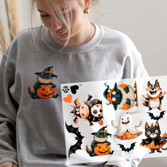 Onkel Bo's Bügelbilder - DIN A4 - Tierisches Halloween