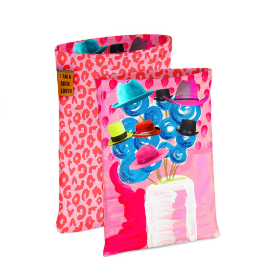 DIY-NÄHSET - Buchtasche - PINKS - Hüte - Cherry Picking - Softshell - abby and amy