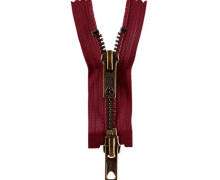 1x 65cm Reißverschluss - Werra Zweiwege - Antik Gold - Metall - Teilbar - M60 - Hochwertig - Opti - 0750