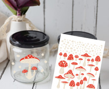 Rub-On Sticker - Fliegenpilze - Tante Henni Rub-Ons - vielfältig nutzbar