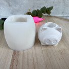 2 Glücksschwein Silikonformen - Gießformen Für Kerzenhalter Und DIY Deko Zu Weihnachten