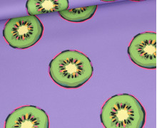 Outdoorstoff - Summer Fruits - Kiwi - Lila - abby and amy